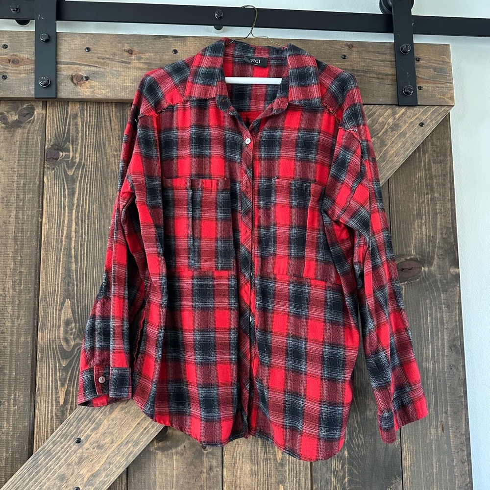 Vici Oversized Flannel